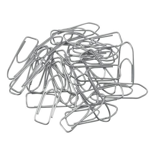 5 Star Office Paperclips Large Non-tear Clip Length 33mm Polished Steel [Pack 1000]