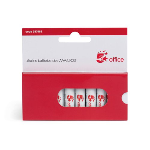 5 Star Office Batteries AAA [Pack 10]