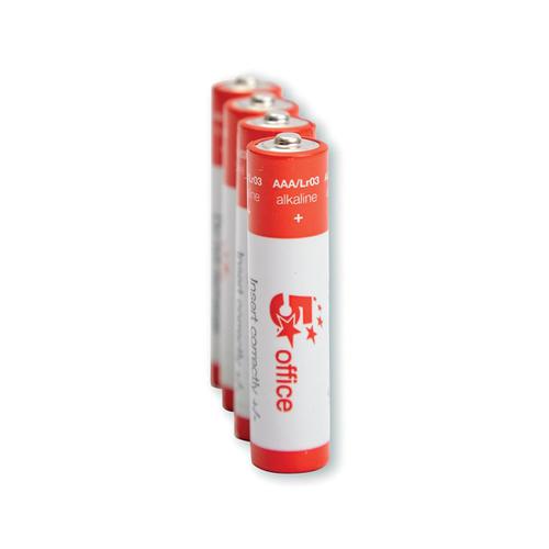 5 Star Office Batteries AAA [Pack 4] Ref MRBAT101 937971 Buy online at Office 5Star or contact us Tel 01594 810081 for assistance