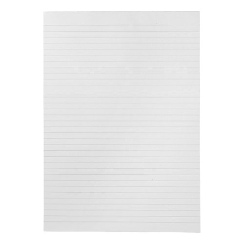 5 Star Eco Recycled Memo Pad Headbound 70gsm Ruled 160pp A4 White Paper [Pack 10]