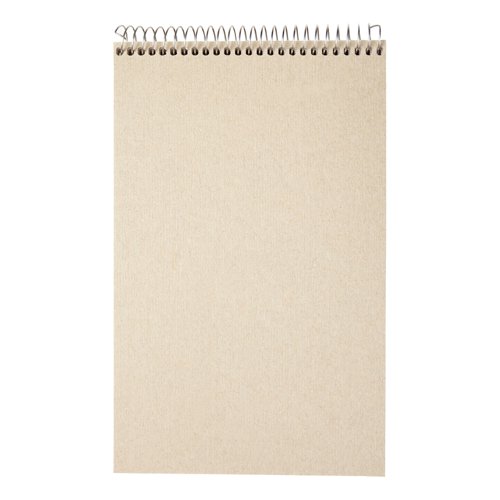 5 Star Eco Shorthand Pad Wirebound 70gsm Ruled 160pp 127x200mm Green & Buff [Pack 10]  938287