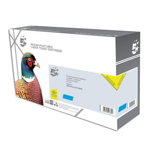 5 Star Office Remanufactured Laser Toner Cartridge High Yield Page Life 3500pp Cyan [Samsung CLT-C506L Alternative]