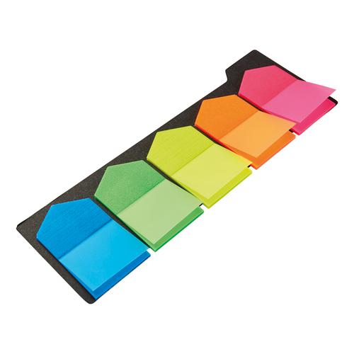 5 Star Office Index Arrow 5 Bright Colours 25x42mm 5 Packs of 25 Flags [Pack 5] The OT Group