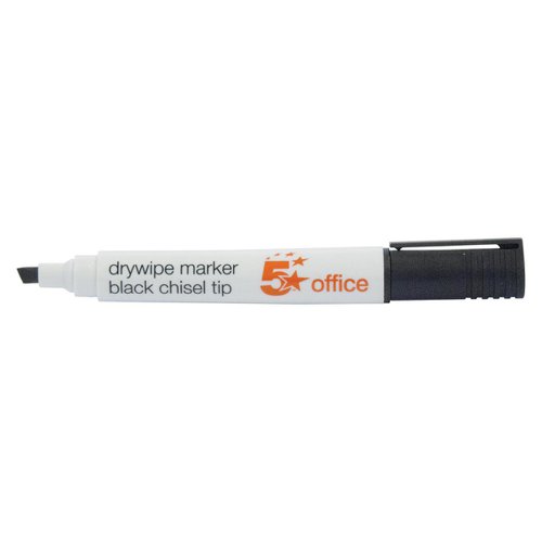 5 Star Office Drywipe Marker Xylene/Toluene-free Chisel Tip 2-5mm Line Wallet Assorted [Pack 4]