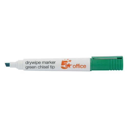 5 Star Office Drywipe Marker Xylene/Toluene-free Chisel Tip 2-5mm Line Wallet Assorted [Pack 4]