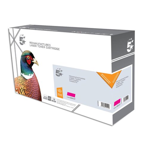 5 Star Office Reman Laser Toner Cartridge Page Life 2800pp Magenta [Kyocera 1T02KTBNL0 Alternative]