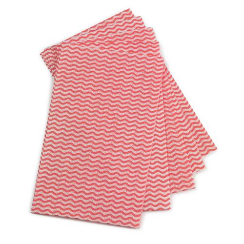 5 Star Facilities Wave Line Mid-weight Cleaning Cloth 40gsm W500xL300mm Red [Pack 50] 939298 Buy online at Office 5Star or contact us Tel 01594 810081 for assistance