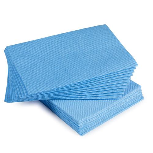 5 Star Facilities Cleaning Cloths Anti-microbial Heavy-duty 76gsm W500xL300mm Blue [Pack 25] The OT Group