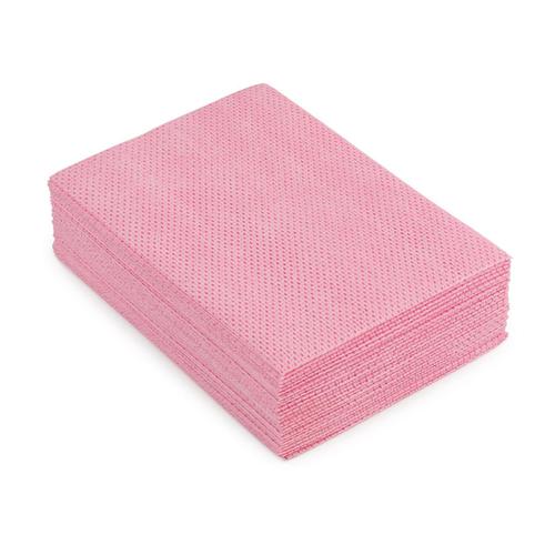 5 Star Facilities Cleaning Cloths Anti-microbial Heavy-duty 76gsm W500xL300mm Red [Pack 25] The OT Group