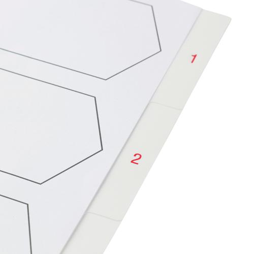 5 Star Elite Premium Index 1-5 Polypropylene Multipunched Reinforced Holes 120 Micron A4 White  940260