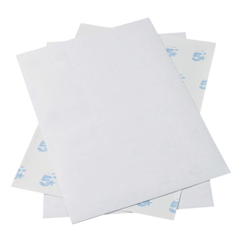 5 Star Office Multipurpose Labels Laser Copier Inkjet 21 per Sheet 64x38mm White [10500 Labels] The OT Group