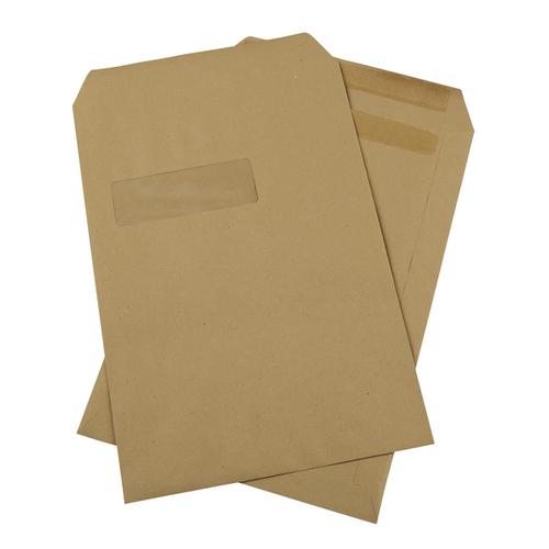 5 Star Office Envelopes PEFC Pocket Self Seal Window 90gsm C4 324x229mm Manilla [Pack 250] 940473 Buy online at Office 5Star or contact us Tel 01594 810081 for assistance