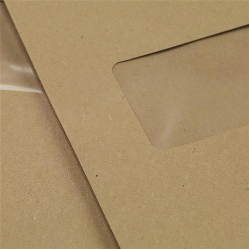 5 Star Office Envelopes PEFC Pocket Self Seal Window 90gsm C4 324x229mm Manilla [Pack 250] The OT Group