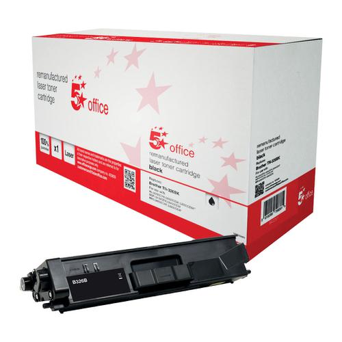 5 Star Office Reman Laser Toner Cartridge HY Page Life 4000pp Black [Brother Alternative] - ASAP Distribution - Film and TV Consumables Suppliers