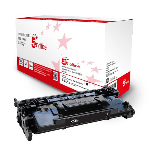 5 Star Office Remanufactured Toner Cartridge Page Life Black 9000pp [HP 26X CF226X Alternative] 942970 Buy online at Office 5Star or contact us Tel 01594 810081 for assistance
