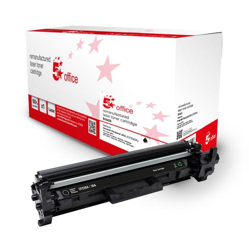 5 Star Office Remanufactured Toner Cartridge Page Life Black 1600pp [HP 30A CF230A Alternative] 943011 Buy online at Office 5Star or contact us Tel 01594 810081 for assistance