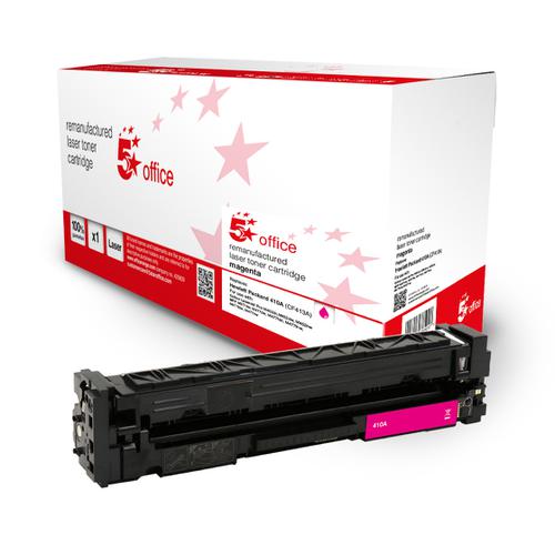 5 Star Office Remanufactured Toner Cartridge Page Life Magenta 2300pp [HP 410A CF413A Alternative] 943042 Buy online at Office 5Star or contact us Tel 01594 810081 for assistance