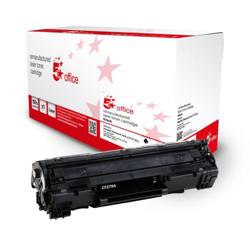 5 Star Office Remanufactured Toner Cartridge Page Life Black 1000pp [HP 79A CF279A Alternative]