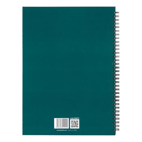 5 Star Office Twinbound Hardback A4 140Pg Teal Ref 943474 [Pack 5]  943474