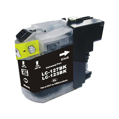 5 Star Value Compatible Inkjet Cartridge Page Life 600pp Black [Brother LC123BK Alternative]