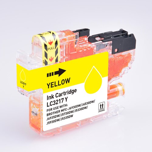 5 Star Value Compatible Inkjet Cartridge Page Life 550pp Yellow [Brother LC3217Y Alternative]