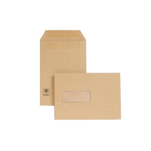 New Guardian Envelopes FSC Pocket Self Seal HvyWgt Wdw 130gsm C5 229x162mm Manilla Ref A23013 [Pack 250] Bong UK Ltd