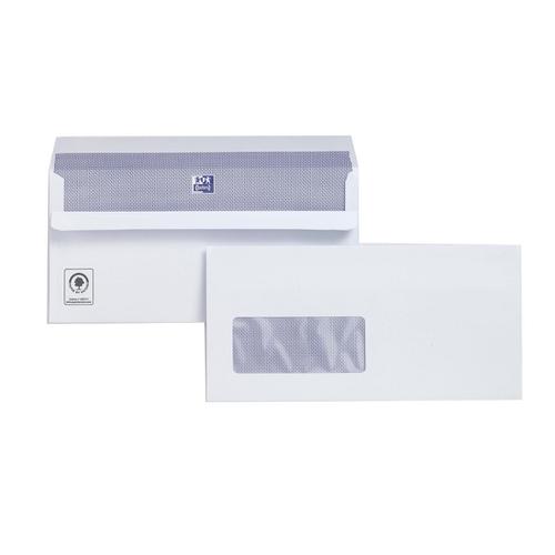 Plus Fabric Envelopes PEFC Wallet Self Seal Window 120gsm DL 220x110mm White Ref C22570 [Pack 500] Bong UK Ltd