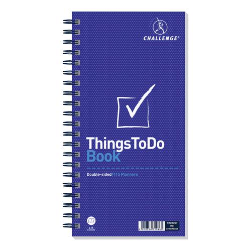 Challenge Planning Book Things to do Today Wirebound Perforated 115pp 280x141mm Ref 100080050 4076302 Buy online at Office 5Star or contact us Tel 01594 810081 for assistance