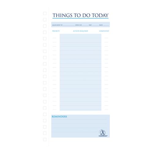 Challenge Planning Book Things to do Today Wirebound Perforated 115pp 280x141mm Ref 100080050 4076302 Buy online at Office 5Star or contact us Tel 01594 810081 for assistance