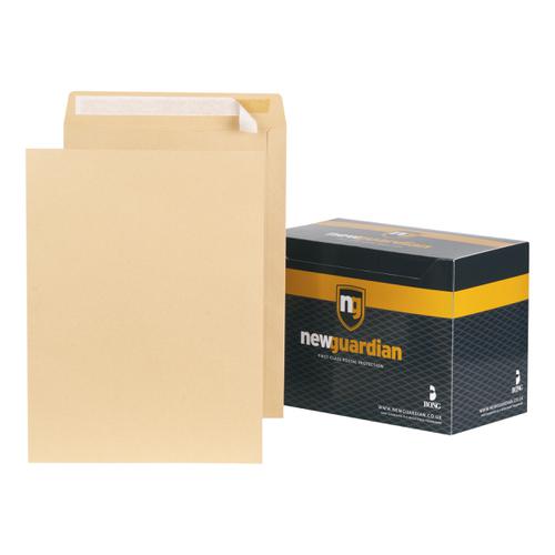 New Guardian Envelopes FSC Pocket Peel & Seal Heavyweight 130gsm 406x305mm Manilla Ref D23703 [Pack 125]