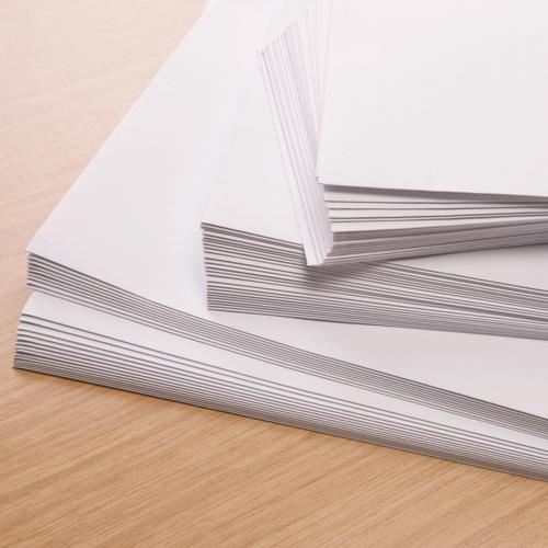 Plus Fabric Envelopes PEFC Wallet Peel & Seal 120gsm DL 220x110mm White Ref E27370 [Pack 500] Bong UK Ltd