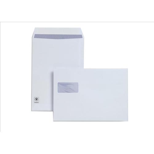 Plus Fabric Envelopes PEFC Pocket Peel & Seal Hrzntal Wdw 120gsm