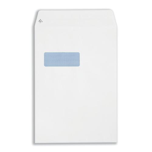 Plus Fabric Envelopes PEFC Pocket Self Seal Window 120gsm C4 324x229mm White Ref H27070 [Pack 250] Bong UK Ltd