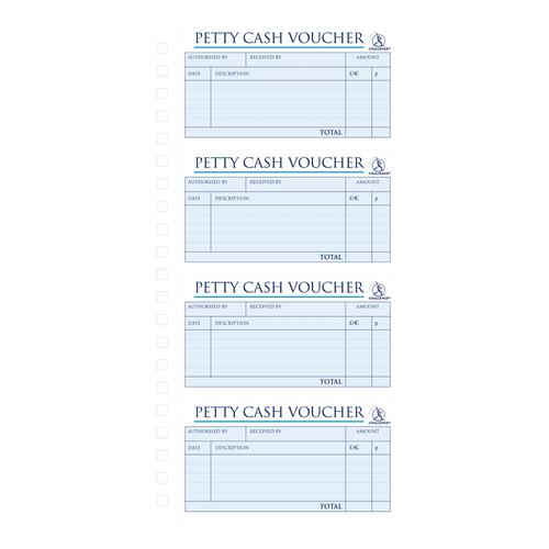 Challenge Petty Cash Book Carbonless Wirebound 200 Sets in Duplicate 280x141mm Ref 100080052 Hamelin