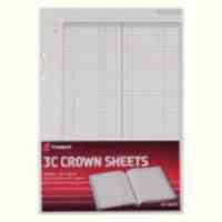 Twinlock 3C Crown Double Ledger Sheets 322x228mm Ref 75841 [Pack 100]  ACCO Brands