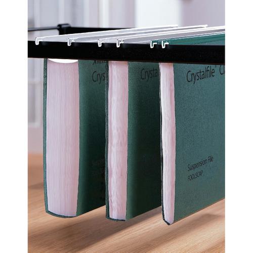Rexel Crystalfile Classic Suspension File Manilla 30mm Wide-base230gsm Foolscap Green Ref 78041 [Pack 50] 321515 Buy online at Office 5Star or contact us Tel 01594 810081 for assistance