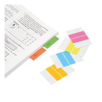 Index Tabs Self Adhesive Assorted Fluorescent 38mm [Pack 24]