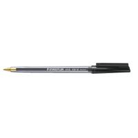 Staedtler 430 Stick Ball Pen Medium 1.0mm Tip 0.35mm Line Black Ref 430M-9 [Pack 10]
