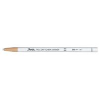 Sharpie China Wax Marker Pencil Peel-off Unwraps to Sharpen White Ref S305061 [Pack 12]