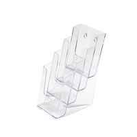 Multi-tier 3 Levels Literature Display Holder for Wall or Desktop A4 Pockets 