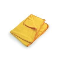 5 Star Facilities Yellow Dusters 100% Cotton 350x350mm [Pack 10]