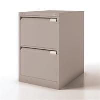 Bisley Filing Cabinet 2 Drawer 470x622x711mm Goose Grey Ref 1623-av4
