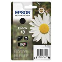 Epson 18 Inkjet Cartridge Daisy Page Life 175pp 5.2ml Black Ref C13T18014012