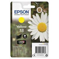Epson 18 Inkjet Cartridge Daisy Page Life 180pp 3.3ml Yellow Ref C13T18044012