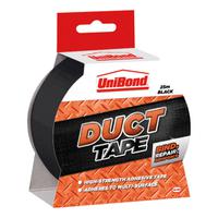 UniBond Duct Tape 50mmx25m Black Ref 1517009