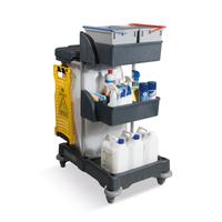 Numatic Xtra Compact XC3 Cleaning Trolley with 2 Buckets and 2 Tray Units W840xD570xH1060mm Ref 906249