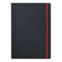 Black By Black n Red Business Journal Hard Cover Ruled and Numbered 144pp A4 Ref 400038675