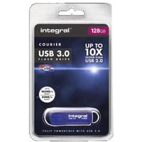 Integral Courier Flash Drive USB 3.0 Blue 128GB Ref INFD128GBCOU3.0