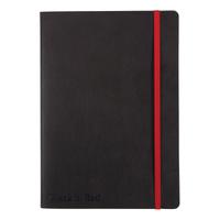 Black By Black n Red Business Journal Soft Cover Ruled and Numbered 144pp A5 Ref 400051204