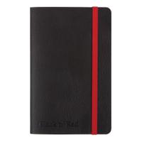 Black By Black n Red Business Journal Soft Cover Ruled and Numbered 144pp A6 Ref 400051205
